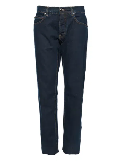 Pre-owned Roberto Cavalli Vintage Cotton Straight-leg Jeans