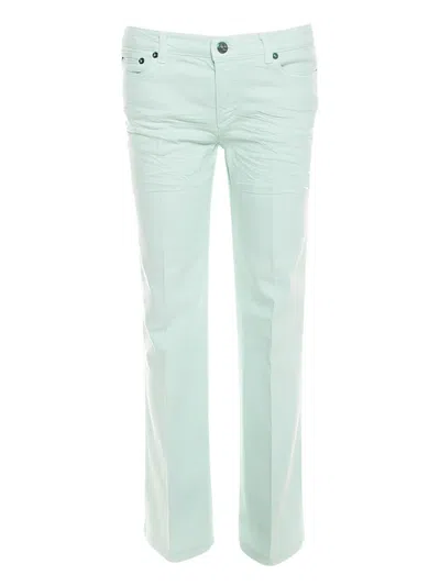 Pre-owned Roberto Cavalli Vintage Cotton-blend Jeans In Green