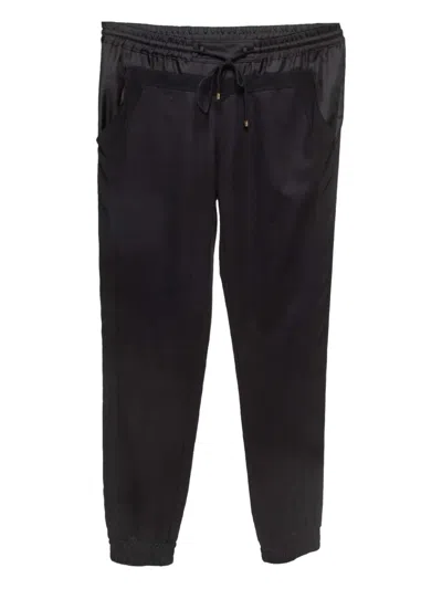 Pre-owned Roberto Cavalli Vintage Elasticated-waistband Track Pants In Black
