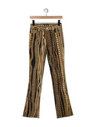 Pre-owned Roberto Cavalli Vintage Flared Jeans In Black