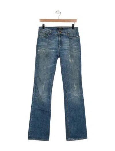 Pre-owned Roberto Cavalli Vintage Flared Jeans In Blue