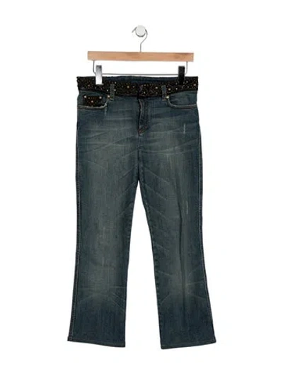 Pre-owned Roberto Cavalli Vintage Flared Jeans In Blue