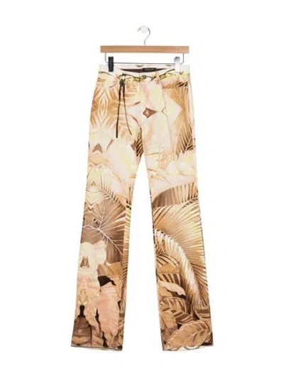 Pre-owned Roberto Cavalli Vintage Flared Jeans In Pink
