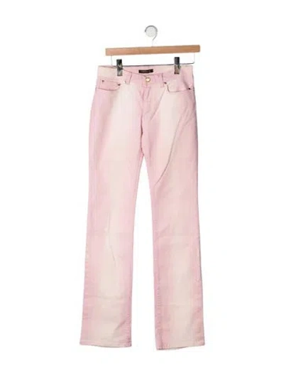 Pre-owned Roberto Cavalli Vintage Flared Jeans In Pink