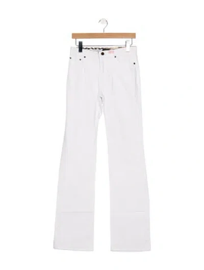 Pre-owned Roberto Cavalli Vintage Flared Jeans In White