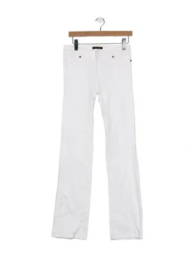 Pre-owned Roberto Cavalli Vintage Flared Jeans In White