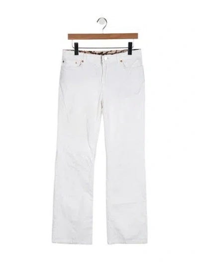 Pre-owned Roberto Cavalli Vintage Flared Jeans In White