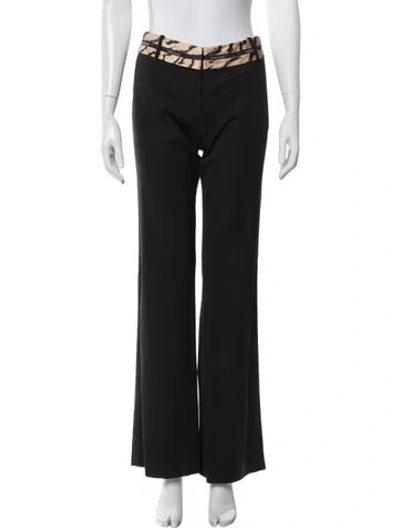 Pre-owned Roberto Cavalli Vintage Flared Pants In Black