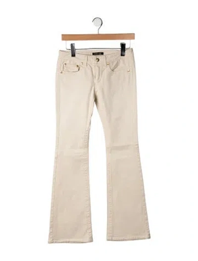 Pre-owned Roberto Cavalli Vintage Flared Pants In Neutrals