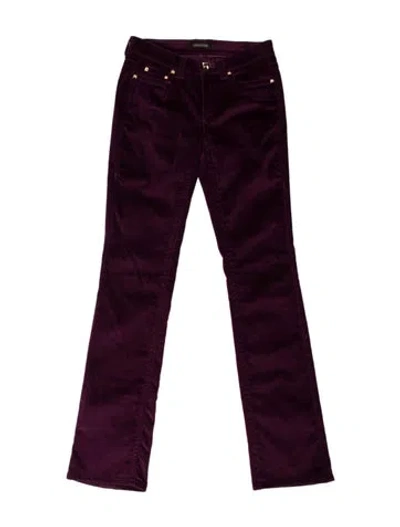 Pre-owned Roberto Cavalli Vintage Flared Pants In Purple