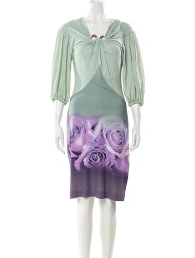 Pre-owned Roberto Cavalli Vintage Knee-length Dress In Multi