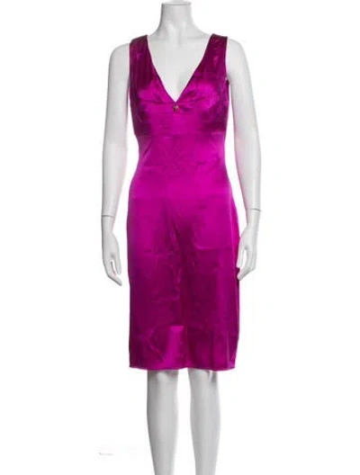 Pre-owned Roberto Cavalli Vintage Knee-length Dress W/ Tags In Pink