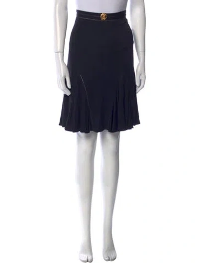 Pre-owned Roberto Cavalli Vintage Knee-length Skirt In Black