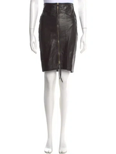 Pre-owned Roberto Cavalli Vintage Knee-length Skirt In Black