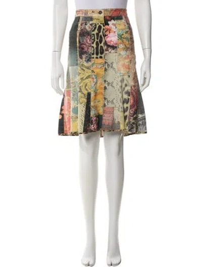 Pre-owned Roberto Cavalli Vintage Knee-length Skirt In Neutral