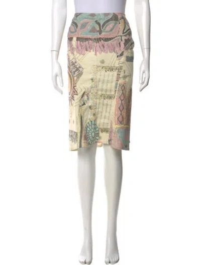 Pre-owned Roberto Cavalli Vintage Knee-length Skirt In Neutral