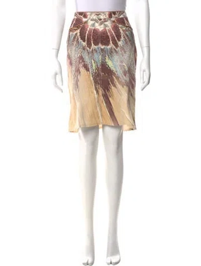 Pre-owned Roberto Cavalli Vintage Knee-length Skirt In Neutral