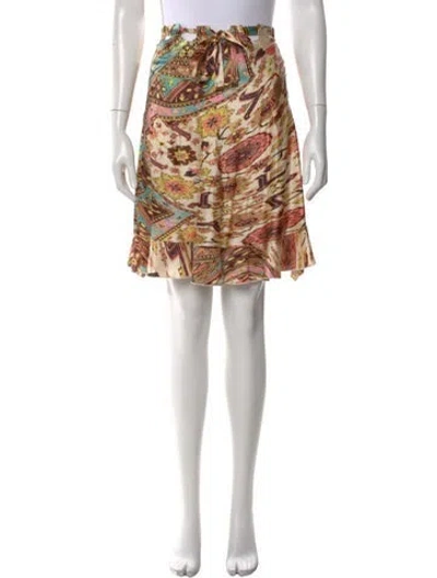 Pre-owned Roberto Cavalli Vintage Knee-length Skirt In Pink