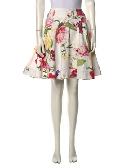 Pre-owned Roberto Cavalli Vintage Knee-length Skirt In White
