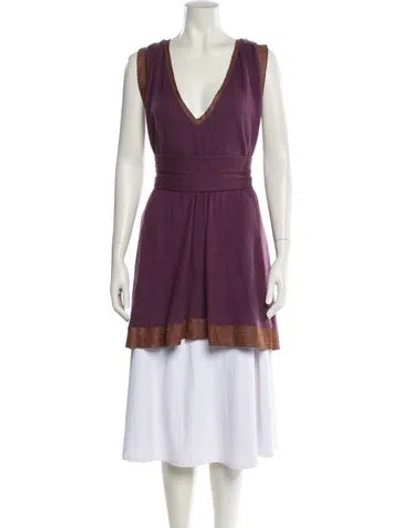 Pre-owned Roberto Cavalli Vintage Late 1970's - Early 1980's Sweater In Purple