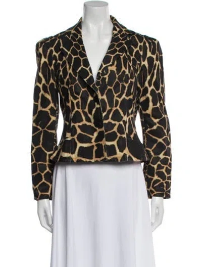 Pre-owned Roberto Cavalli Vintage Late 1990's - Early 2000's Blazer In Brown