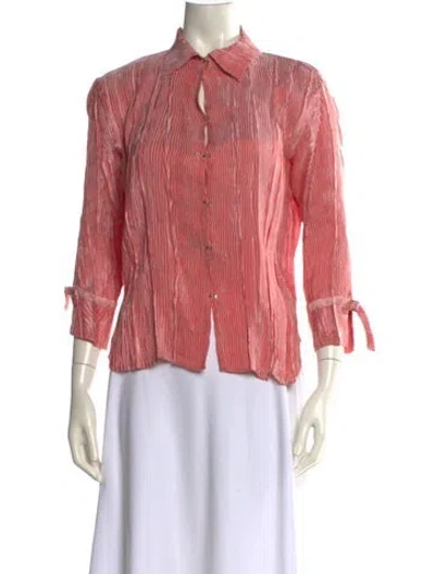 Pre-owned Roberto Cavalli Vintage Late 1990's - Early 2000's Blouse In Pink