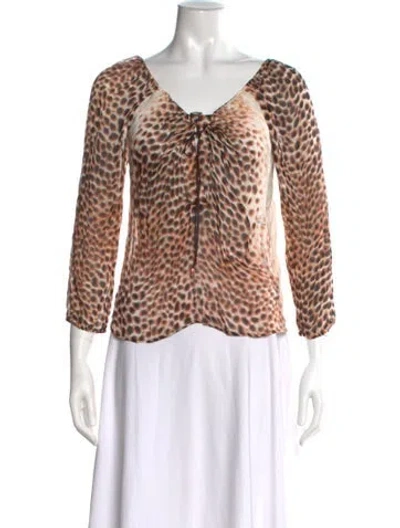 Pre-owned Roberto Cavalli Vintage Late 1990's - Early 2000's Blouse In Pink