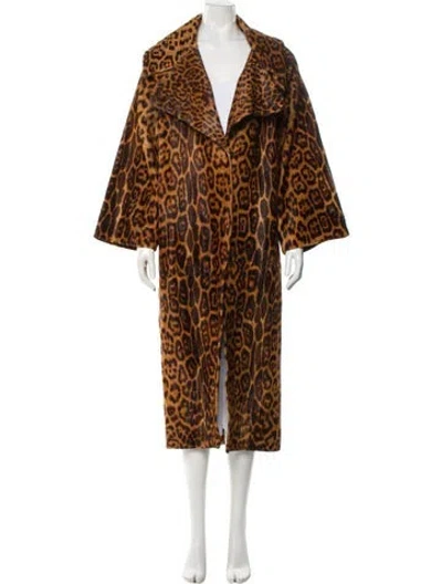 Pre-owned Roberto Cavalli Vintage Late 1990's - Early 2000's Coat In Brown