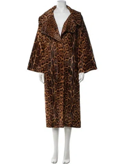 Pre-owned Roberto Cavalli Vintage Late 1990's - Early 2000's Coat In Brown