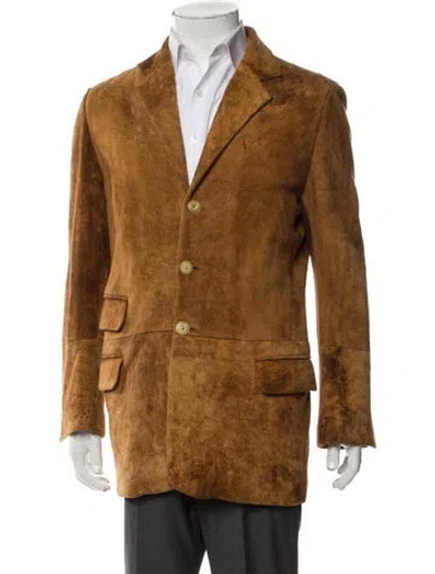Pre-owned Roberto Cavalli Vintage Late 1990's - Early 2000's Sport Coat In Brown