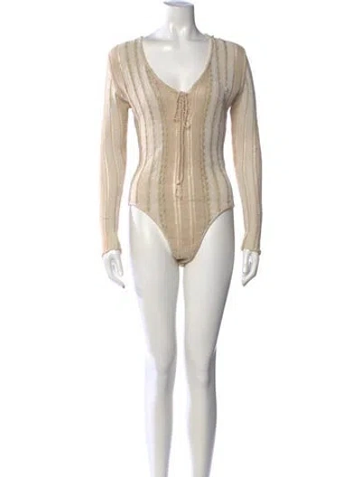 Pre-owned Roberto Cavalli Vintage Late 1990's - Early 2000's Sweater In Neutrals