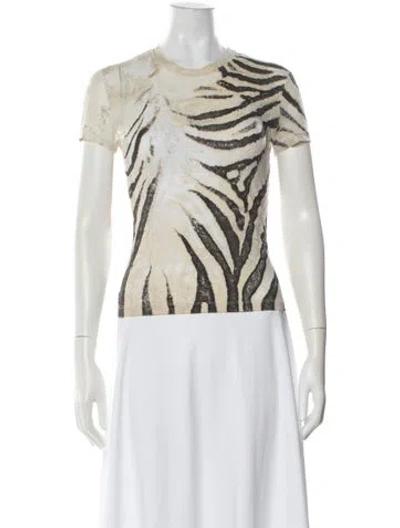 Pre-owned Roberto Cavalli Vintage Late 1990's - Early 2000's T-shirt In Neutral