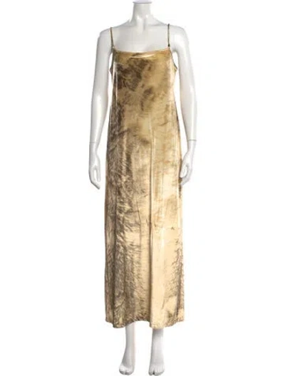 Pre-owned Roberto Cavalli Vintage Long Dress In Neutral