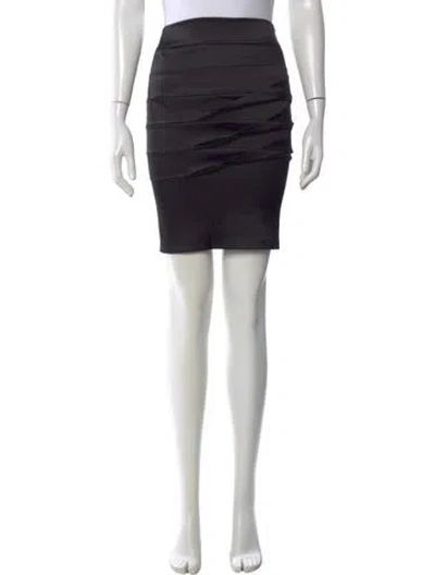 Pre-owned Roberto Cavalli Vintage Mini Skirt In Black