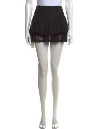 Pre-owned Roberto Cavalli Vintage Mini Skirt In Black