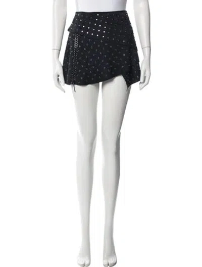 Pre-owned Roberto Cavalli Vintage Mini Skirt In Blue