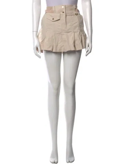 Pre-owned Roberto Cavalli Vintage Mini Skirt In Brown