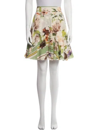 Pre-owned Roberto Cavalli Vintage Mini Skirt In Multicolor