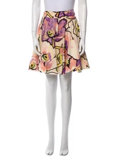 Pre-owned Roberto Cavalli Vintage Mini Skirt In Neutral