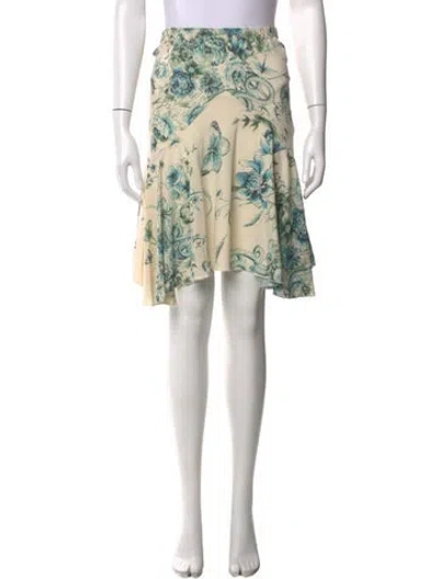 Pre-owned Roberto Cavalli Vintage Mini Skirt In Neutrals