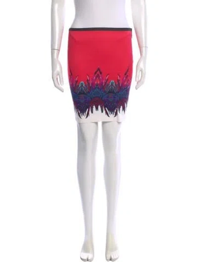 Pre-owned Roberto Cavalli Vintage Mini Skirt In Pink
