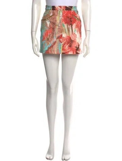 Pre-owned Roberto Cavalli Vintage Mini Skirt In Pink