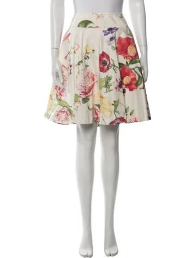 Pre-owned Roberto Cavalli Vintage Mini Skirt In White