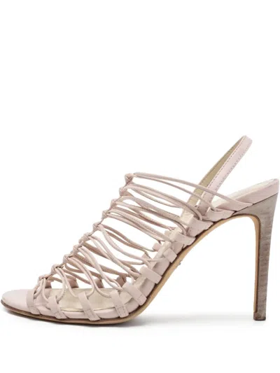 Pre-owned Roberto Cavalli Vintage  90mm Caged Sandals