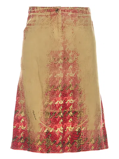 Pre-owned Roberto Cavalli Vintage  Houndstooth-print Skirt