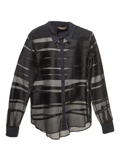 Pre-owned Roberto Cavalli Vintage Sheer Stripe Shirt