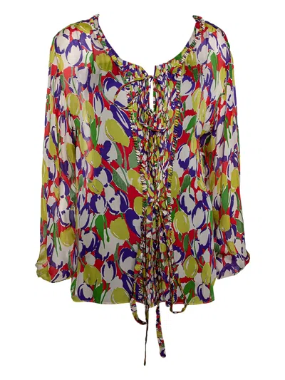 Pre-owned Roberto Cavalli Vintage Silk Blouse