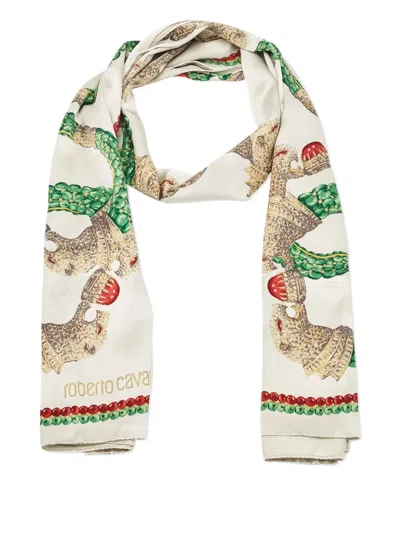 Pre-owned Roberto Cavalli Vintage Silk Scarf