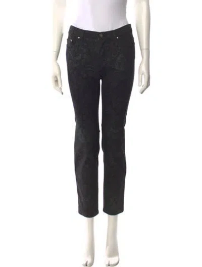 Pre-owned Roberto Cavalli Vintage Straight Leg Jeans In Black