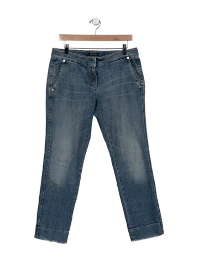 Pre-owned Roberto Cavalli Vintage Straight Leg Jeans In Blue